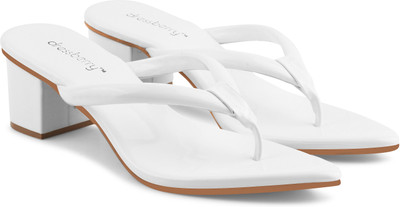 Dressberry Women Heels(White , 6)