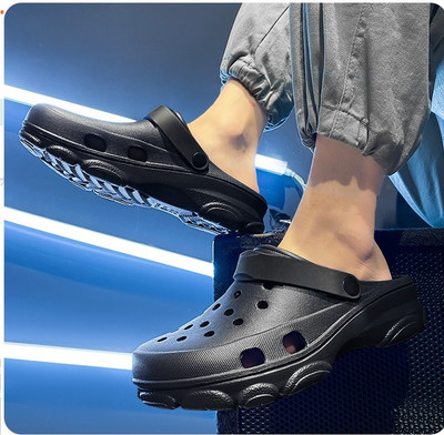 Joggesko Men Clogs(Black , 9)