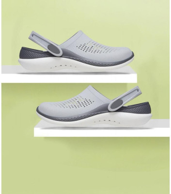 Souk LITE OFF RIDE 360 CLASSIC STRAP Men Clogs(Grey, Black , 9)