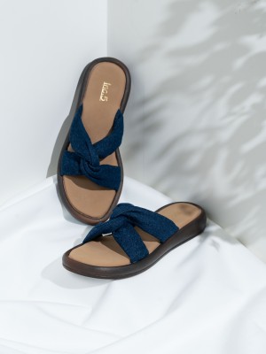 Inc.5 Women Flats(Navy , 5)