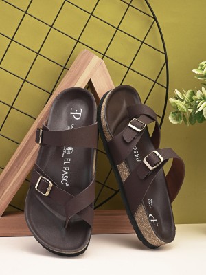 El Paso Men Sandals(Brown , 12)