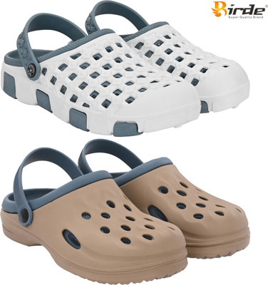 Birde Men Sandals(Grey, Brown , 7)