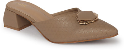 LAVIE Women Heels(Beige , 7)