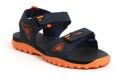 info Z Men Sandals(Black, Orange , 10)