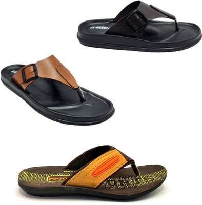 Classica Men Sandals(Tan, Brown, Orange , 10)