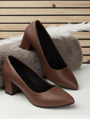 Denill Women Heels(Brown , 5)