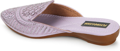 FLYING&SAM Women Flats(Purple , 8)