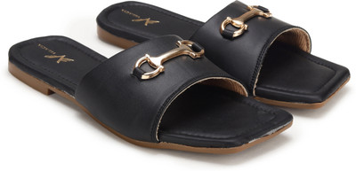velacia Women Flats(Black , 5)