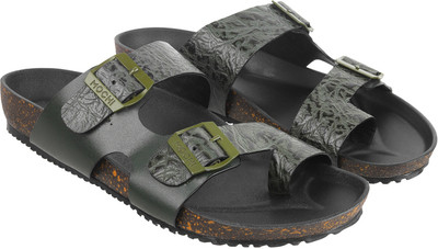 MOCHI Men Sandals(Olive, Black , 8)