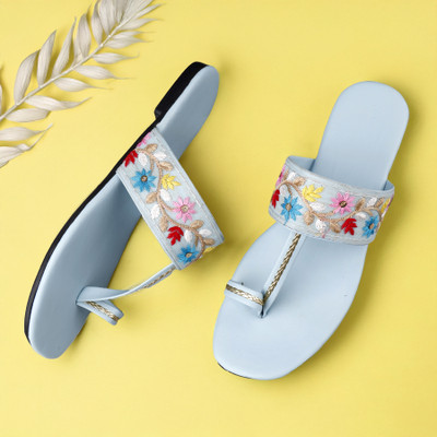 Paduki Women Flats(Blue , 7)