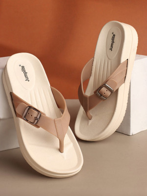 JUMPLITE Women Flats(Beige , 5)