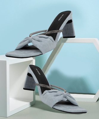 VAN HEUSEN Women Heels(Blue , 4)