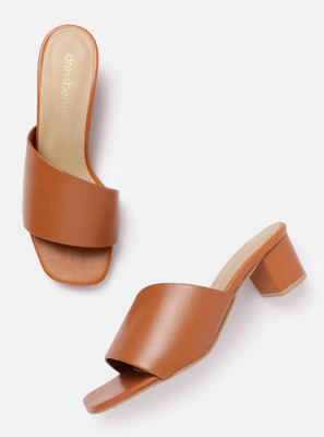 Dressberry Women Heels(Brown , 5)