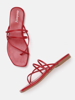 Dressberry Women Flats(Red , 4)