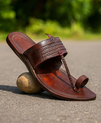 Kolhapuri Men Sandals(Brown , 6)