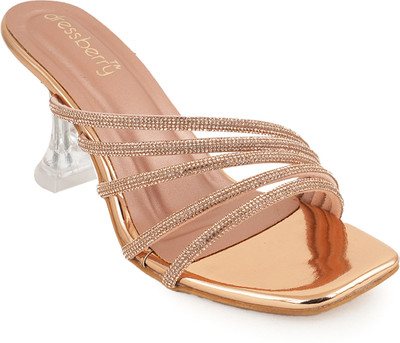 Dressberry Women Heels(Pink , 6)