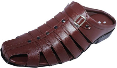 RURAL CRAFT Men Sandals(Brown , 7)