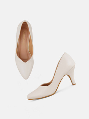 Dressberry Women Heels(White , 5)