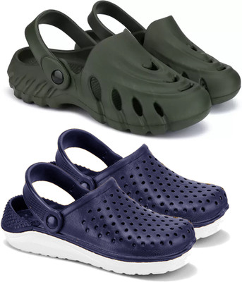 Camfoot Men Sandals(Green, Blue , 9)