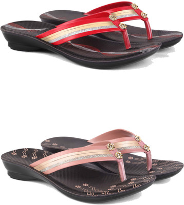 DRACKFOOT Women Casual(Pink, Black , 7)