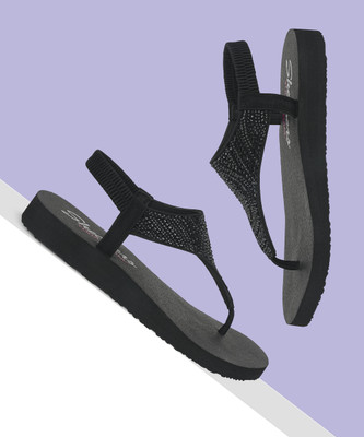 Skechers Women Flats(Black , 3)