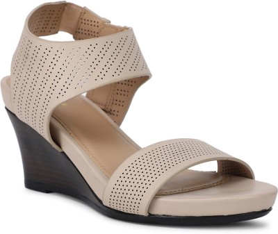 Bata PISA Women Wedges(Beige , 4)