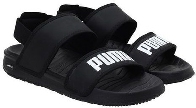 PUMA Men Sandals(Black , 6)