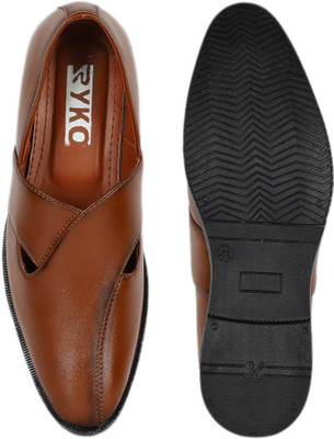 Ryko Pathan Suit Punjabi Peshawari Slip On For Men(Tan , 7)