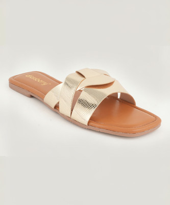 Dressberry Women Flats(Gold , 4)