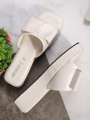 Dressberry Women Wedges(White , 2)