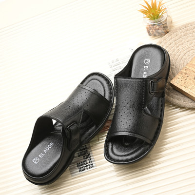 EL ADOR Men Sandals(Black , 10)