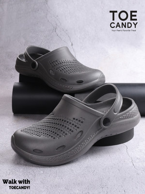 TOE CANDY Men Sandals(Grey , 7)