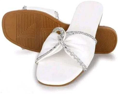PZ MIR Women Flats(White , 7)
