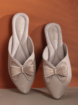 Dressberry Women Flats(Grey , 8)