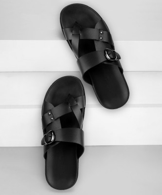 METRO Men Black Sandals