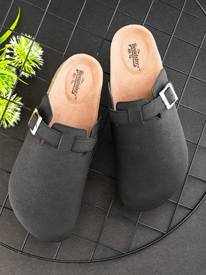 Roadster Classic Mules Flats Women Casual(Black , 3)