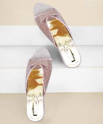 IndiForce Women Heels(Gold , 7)