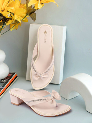 Divastri PT-S-27 Lightweight Comfort Summer Trendy Premium Stylish Party disigin Women Heels(Off White , 5)