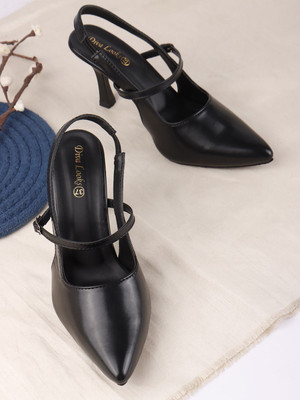 Diva looks Women Heels(Black , 4)