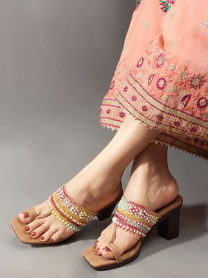 ANOUK Women Heels(Multicolor , 3)