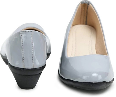 SHIPEE Women Wedges(Grey , 8)