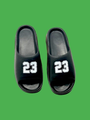 ATHLOES Men Sandals(Black , 6)