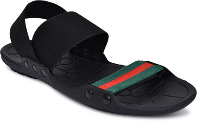 SIMONRIDER Men Sandals(Natural, Green , 10)