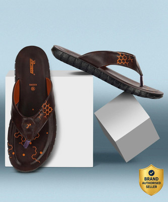 Paragon PUK2225G Men's Slip-on Brown Sandals for Men | Comfortable Sole & Durable Men Sandals(Brown , 6)