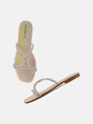 Dressberry Women Flats(Gold , 6)