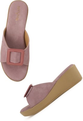 luxyfeel Women Wedges(Pink , 3)