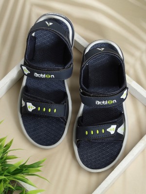 action PHY 564 Comfortable, Ourdoor, Stylish Men Navy, Green Sports Sandals