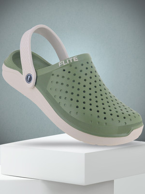FLITE Men Clogs(Green, Green , 7)