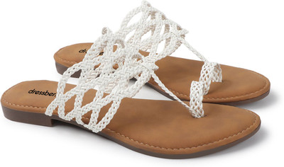 Dressberry Women Flats(White , 6)