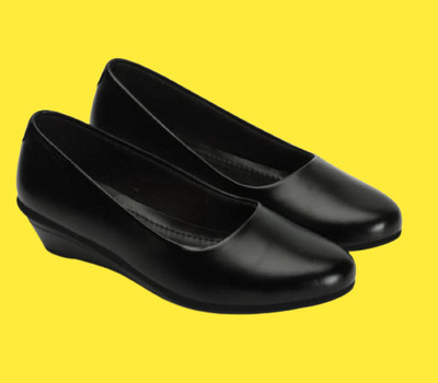 SHIPEE Women Heels(Black , 7)